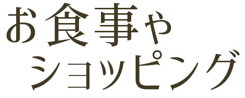 お食事やショッピング お食事やショッピング
